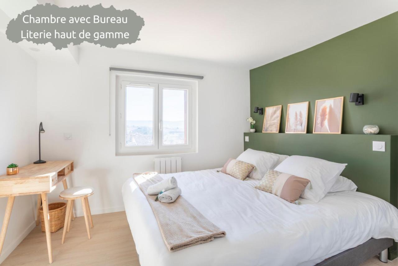 Mont Ventoux - Terrasse - Vue Degagee - Linge De Qualite - Fibre - Confort Gardanne Exterior foto